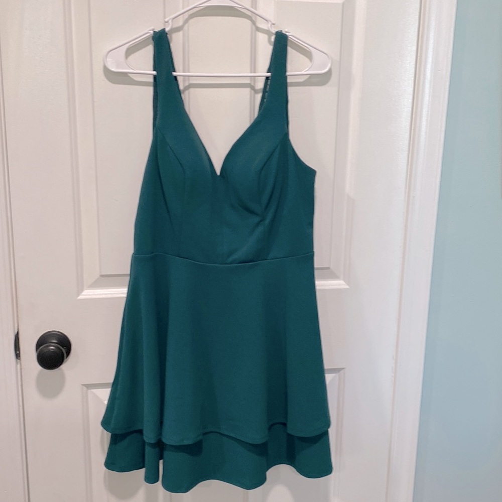 Juniors formal dress hunter green size 13